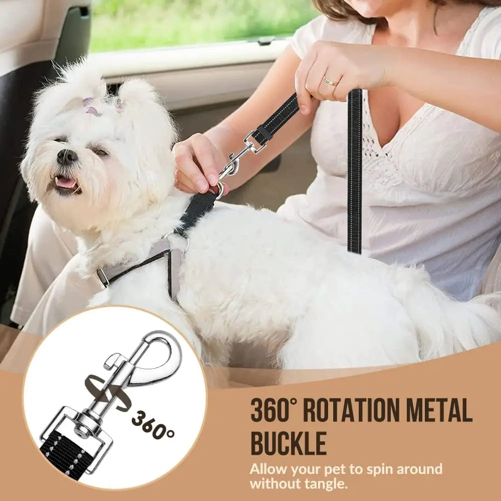 Dog Car Harness Seat Belt – Elastic Travel Restraint